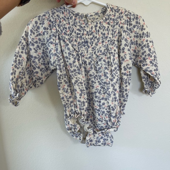 Konges Sloejd long-sleeved floral espalier bubble romper Sz 6 months NEVER WORN - Picture 1 of 1